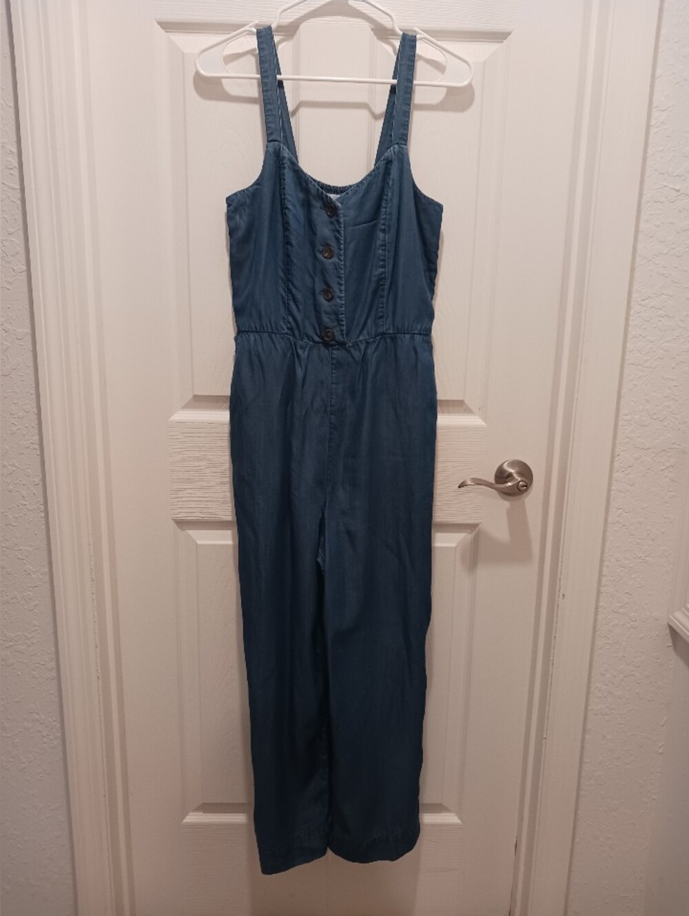 Lauren Conrad Blue Jumpsuit Jumper Sz M EUC